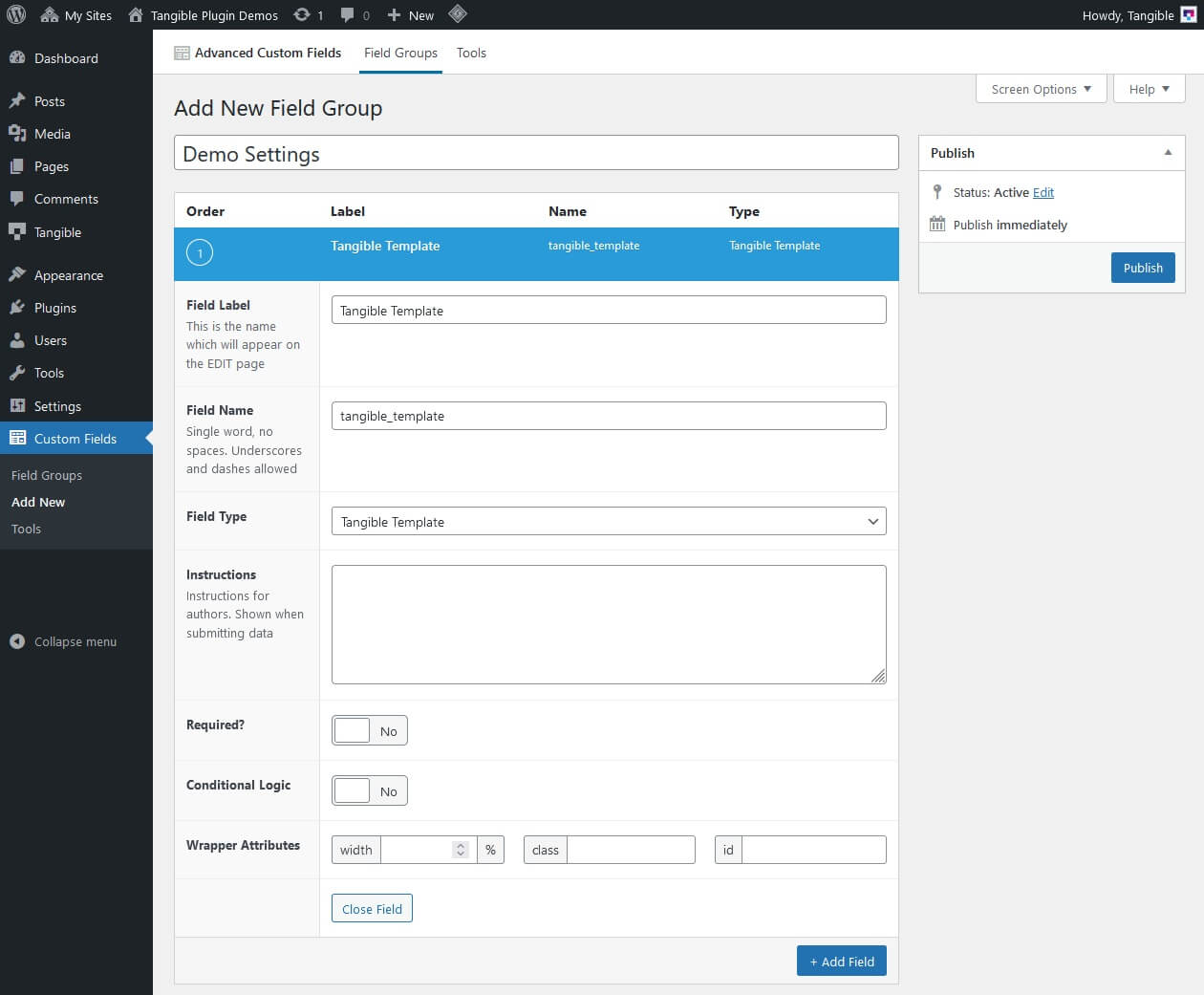 screenshot loops template acf